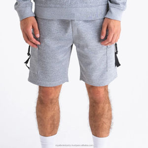 Conjunto corto de dos piezas con capucha de algodón 100% para hombre, chándales para correr con logotipo personalizado de la mejor calidad para deportes de verano - Product Image 6