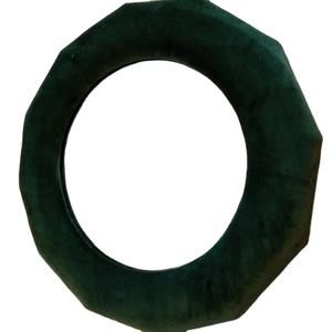 Meilleures ventes Miroir mural circulaire au design art déco, noir avec garniture standard en verre et cadre en métal - Product Image 1