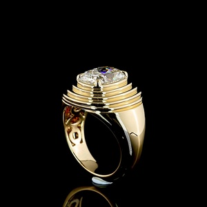 Unique 2.75 CT IGI Certified Cushion Cut CVD HPHT Lab Grown Diamond Ribbed Oval Bezel Engagement Ring for Women - Product Image 4