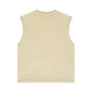 Vente en gros Printemps-Été 2024 Débardeur sans manches délavé et vieilli 275g style Raglan, style streetwear américain rétro et tendance - Product Image 6
