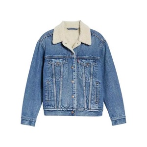Chaqueta Vaquera Corta de Alta Calidad para Mujer, Abrigo Casual de Mezclilla con Peluche, Personalizable OEM ODM, Ropa Exterior de Moda al por Mayor - Product Image 2