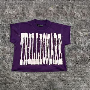 Custom Distressed <b>Patchwork</b> Oversized Cropped T-<b>Shirt</b> for Men & Women | Heavyweight Cotton Streetwear Vintage Raw Edge Tee - Product Image 2