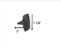 Clous à tête plate en fer de qualité industrielle, martelés à la main, tige lisse, finition oxyde noir, revêtement vinyle, pointe acérée pour bardage en bois, 1,08 mm