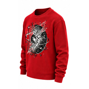 Sudadera de punto gofrado para hombre, cuello redondo, manga larga, térmica, texturizada, estilo casual, ropa de calle de invierno, personalizada, OEM - Product Image 3