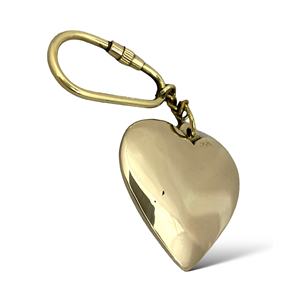 Llavero Decorativo Hecho a Mano con Forma de Corazón de Latón, Accesorio de Regalo - Product Image 1