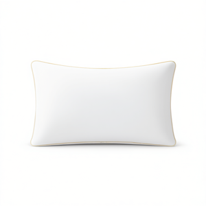 Almohada de Microfibra Suave Tamaño Queen de 20x30 Pulgadas, Cojín de Tela de Poliéster Premium con Patrón Cuadrado para Cama en Casa o Hotel - Product Image 2