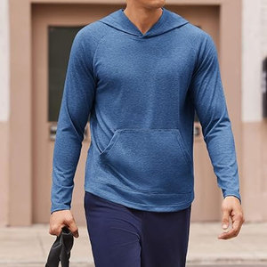 Sudadera con Capucha Ligera para Hombre, para Ejercicio, Golf, Gimnasio, Transpirable, de Secado Rápido, que Absorbe la Humedad, para Rendimiento Atlético - Product Image 4