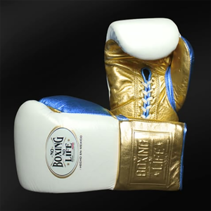 Guantes de Boxeo Personalizados Verde Brillante No Boxing No Life, Guantes de Piel de Vacuno Hechos a Medida OEM ODM - Product Image 4