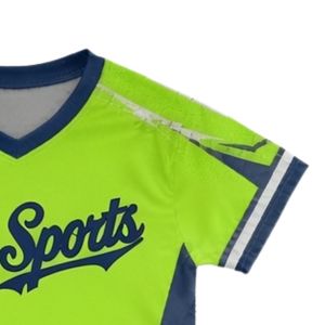 Unisex Neon <b>Green</b> Blue Sublimated Lacrosse Jersey Lightweight Polyester Sports Shirt Team Match Training Clothing - Product Image 4