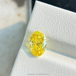 เพชรเม็ดเดี่ยวทรงรีสีเหลืองแฟนซี 10 กะรัต รุ่น Y-O2-8 จาก MAISHA DIAM & JEWELRY ผลิตด้วยวิธี CVD  ได้รับการรับรองจาก IGI สำหรับการทำเครื่องประดับ - Product Image 6