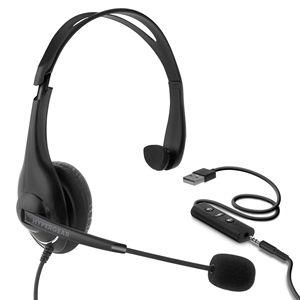 Casque téléphonique filaire professionnel V100 pour bureau - Product Image 1