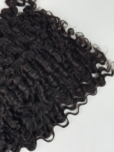 Venta al por Mayor de Extensiones de Cabello Humano 100% Natural, Ondulado Profundo, Color Negro Natural, Doble Trama a Máquina - Product Image 1