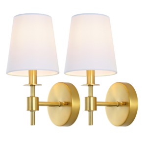 โคมไฟติดผนังสีทองทันสมัย ​​2 ชิ้น ดีไซน์งานฝีมือโลหะทรงกลม - Product Image 5