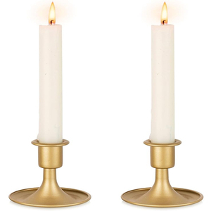 Christmas Vintage Brass <b>Candlestick</b> <b>Holder</b> Taper Candle <b>Holder</b> - Product Image 2