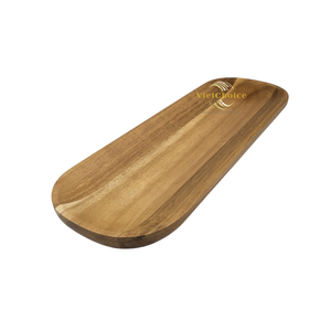 Assiette en bois massif de qualité supérieure, assiette à dîner en bois naturel pour la cuisine et la salle à manger - Product Image 5