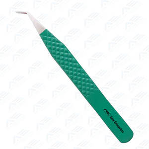 Pinzas de extensión de pestañas personalizadas Pinzas de punta recta hechas de herramientas de pestañas profesionales de acero alemán de primera calidad - Product Image 3