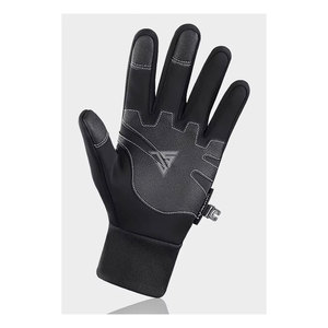 Gants de ski isolés en cuir PU/polyester imperméable pour homme et femme, à doigts séparés, pour snowboard et sports d'hiver - Product Image 4