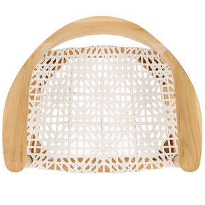 Rope Woven <b>Bar</b> Chair Restaurant <b>Set</b> Furniture Modern Design with Teak Wooden Frame Material for <b>Bar</b> Furniture - Product Image 4