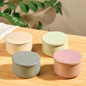 Recipiente para Mantequilla con Tapa Plana, Diseño Redondo Compacto, Acabado Liso, Moderno Contenedor para Mantequilla para la Cocina - Product Image 2