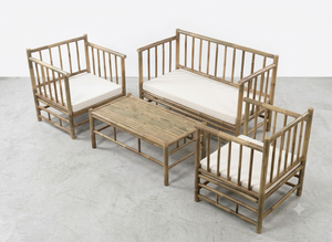 Sillón Modular de Bambú Sostenible y Moderno para Exteriores, Ideal para Villas, Casas y Hoteles, Diseño Duradero - Product Image 3