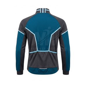 Chaqueta de Ciclismo para Exteriores con Material Ligero y Resistente al Viento, Cremallera Frontal Completa, Paneles Transpirables, Detalles Reflectantes y Estilo Deportivo - Product Image 4