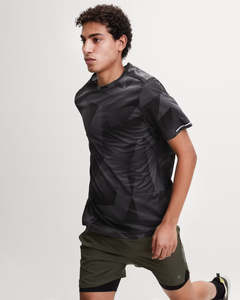 Short Sleeve Gym <b>T</b> Shirt Quick Dry Moisture Wicking Breathable Athletic Fitness Workout Men's Tee - Product Image 1