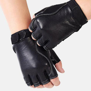 Lining Outdoor Sport and Motorcycle Driving <b>Gloves</b> Genuine Leather Cowhide and Goatskin Driving <b>Gloves</b> with <b>Warm</b> Fleece - Product Image 3