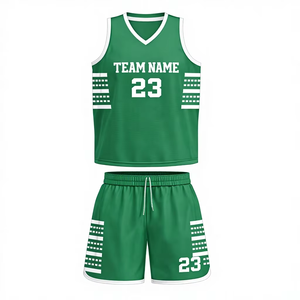 Conjunto de Uniforme de Baloncesto Sublimado Personalizado, Camiseta y Pantalones Cortos de Baloncesto Transpirables de Poliéster, Ropa Deportiva de Entrenamiento en Equipo, Nuevo Diseño - Product Image 1