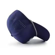 Gorra de Béisbol de 5 Paneles de PVC Personalizada de Alta Calidad OEM ODM, Material Impermeable 100% Poliéster con Orificios Cortados con Láser y Cuerda - Product Image 2