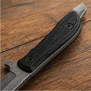 Cuchillo de Acero al Carbono Tipo Bull Cutter, Hecho a Mano, Hoja Fija de Alta Resistencia, Construcción Duradera de Acero al Carbono, Filo de Corte Afilado, Cómodo - Product Image 2