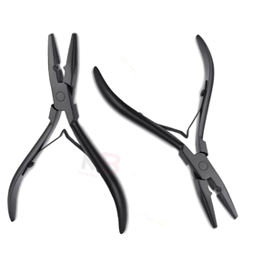 Special Design Hair Extensions <b>Pliers</b>, Used to Custom Size and Shape of <b>Plier</b> Tool for Installation and Removal Black Color - Product Image 1