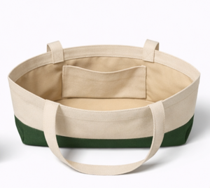 Custom Wholesale Western Style Striped Printed Canvas Tote <b>Bag</b> with Handles, Large Capacity Casual Handbag for Travel, Shopping - Product Image 3