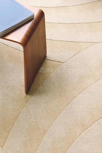 Alfombra de Lana Tejida a Mano con Patrón Abstracto para Sala de Estar - Product Image 3