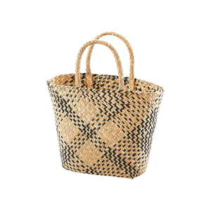 Bolsa de Compras Ecológica de Seagrass Bicolor al por Mayor con Asas Reutilizables, Ligera y de Cierre Abierto para Frutas y Verduras, Vietnam - Product Image 2