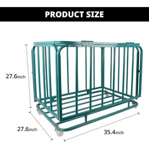 Chariot de rangement pliable pour ballons de sport avec couvercle et roues, grande capacité, organisateur de ballons de basket pour salle de sport - Product Image 2