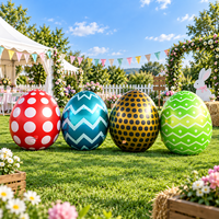 Œufs de Pâques gonflables géants personnalisés pour la décoration extérieure d'événements, de fêtes, de festivals, de centres commerciaux et de vacances, en vente