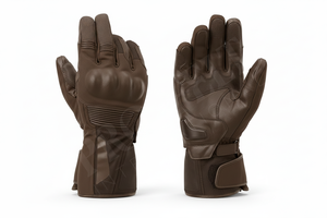 Gants de moto en cuir tendance, compatibles écran tactile, antidérapants, de protection pour la course, pour hommes et femmes, équipement durable - Product Image 2