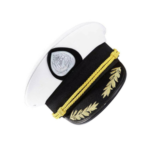 หมวกกัปตันเรือคุณภาพสูง รุ่น Admiral Peak ผลิตด้วยมือจากโพลีเอสเตอร์/ผ้าฝ้าย/พีวีซี/ขนสัตว์  รับสั่งทำตามแบบ  สำหรับเจ้าหน้าที่เรือเดินสมุทร  OEM - Product Image 5