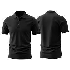 Camiseta Deportiva Elite para Hombre en Color Negro Sólido |   Tejido de Secado Rápido que Absorbe la Humedad con Elasticidad en 4 Direcciones |   Ajuste Atlético Profesional - Product Image 2