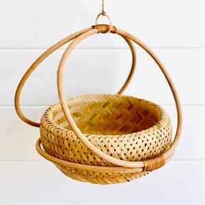 Pot à plantes artisanal en rotin, support pour fleurs et plantes, pot d'extérieur, prix bas, jardinières suspendues - Product Image 2