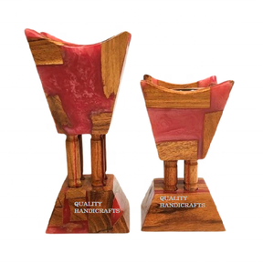 2025 nuevo quemador de incienso Bakhoor de resina epoxi de madera Madhkan soporte de quemador Oud árabe para fragancia casera durante el Ramadán - Product Image 3