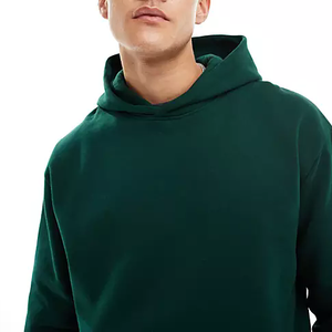 Sweat à capuche décontracté pour homme en polaire polyester/coton avec logo frontal, séchage rapide, respirant, streetwear d'hiver - Product Image 2