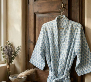 100% Cotton Kimono Robes <b>Dress</b> women men wedding bridesmaid Robe Bath robe Dressing Gown gifts Beachwear long/short - Product Image 5
