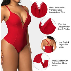 Nouvel Arrivage Solid Trader Combinaison Résille Unie Sexy à Col Rond Amincissante pour Femme, Tenue de Plage Estivale - Product Image 3