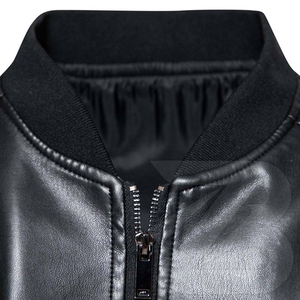 <b>Mens</b> Youth Slim Fit Leather Motorcycle <b>Jacket</b> Winter European American Style Lapel Collar Eco-Friendly Fashionable Biker Coat - Product Image 3