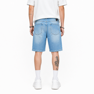 Shorts en jean pour homme de qualité supérieure, décontractés, avec coutures durables, coupe confortable, avec poches, pour le streetwear - Product Image 5