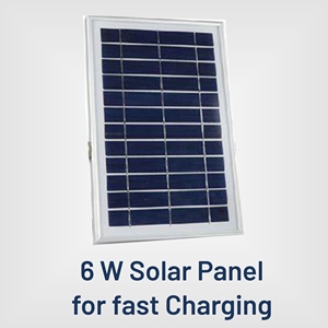 Kit de luz solar de 6W de ahorro de energía con 3 bombillas LED Batería de 6000mAh Carga móvil USB nominal IP54 para uso en exteriores y residenciales - Product Image 4