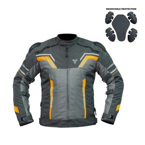 Chaqueta de Motocicleta Corta Impermeable para Hombre, Ropa de Motociclismo Textil de Verano con Tiras Reflectantes para Protección y Seguridad - Product Image 1