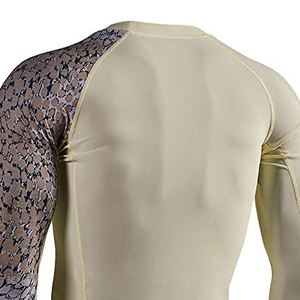 Haut de sport à manches courtes pour hommes, rashguard MMA, vêtements de fitness, écologique, séchage rapide, pour la natation, l'entraînement et la salle de sport - Product Image 4