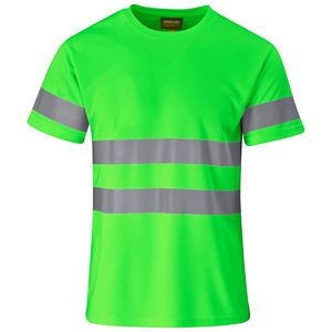 T-shirt de sécurité haute visibilité jaune réfléchissant de qualité supérieure, en promotion, pour le travail - Product Image 2